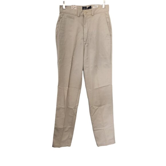 NWT Vintage Dockers Khakis Flat Front Straight‎ Leg Women  100% Cotton Sz 8L NEW - Picture 1 of 13